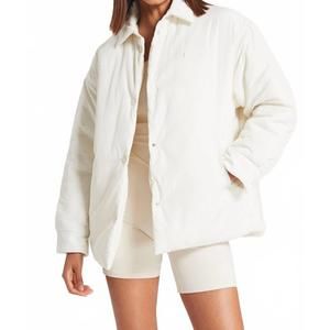 NEW BANDIER classic coaches jacket in gardenia